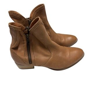 Anthropologie Seychelles Women's Lucky Pennies tan Ankle Boot sz 9